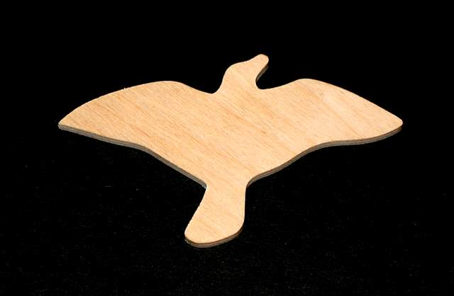 Bird Cutout - Seagull - Hand Cut Plywood